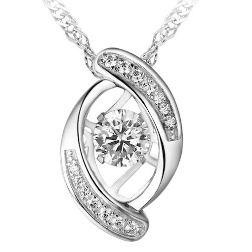 Sterling Silver Cubic Pulse Pendant