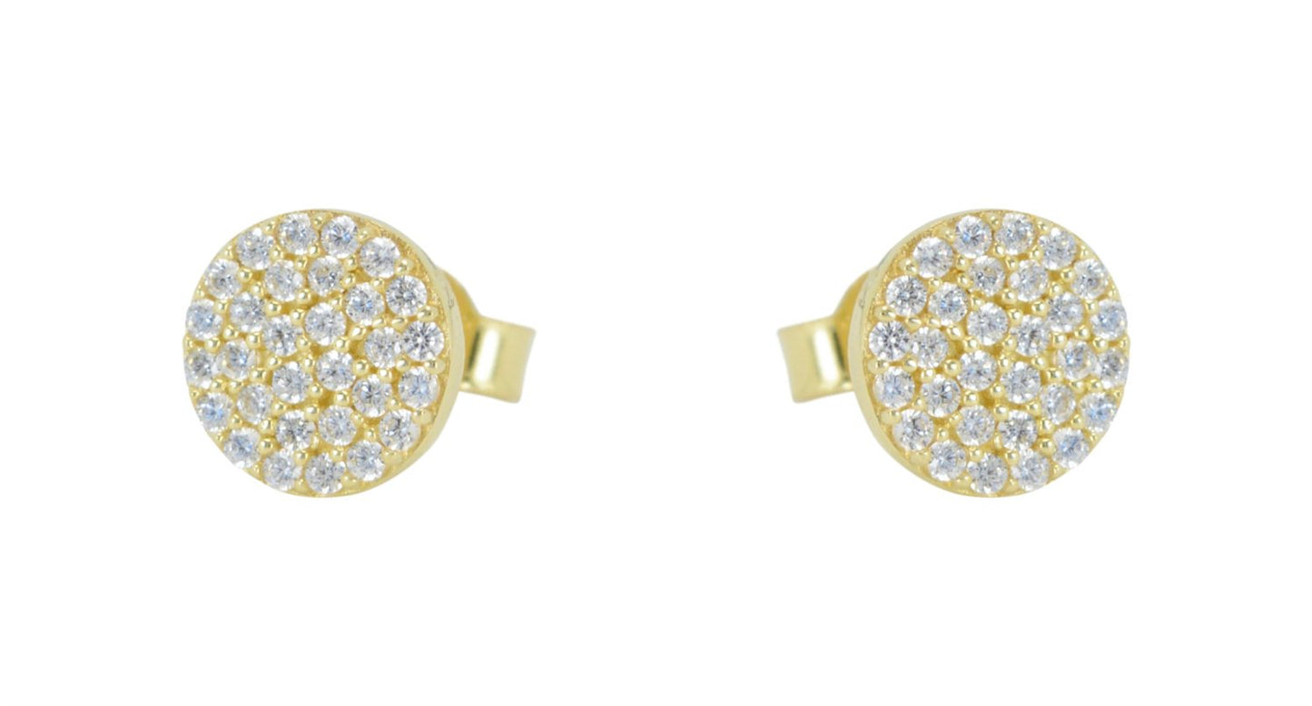 10kt Yellow Gold Cubic Studs