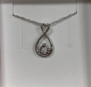 Sterling Silver Mother & Child Pendant