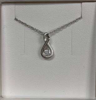 Sterling Silver Cubic Pendant