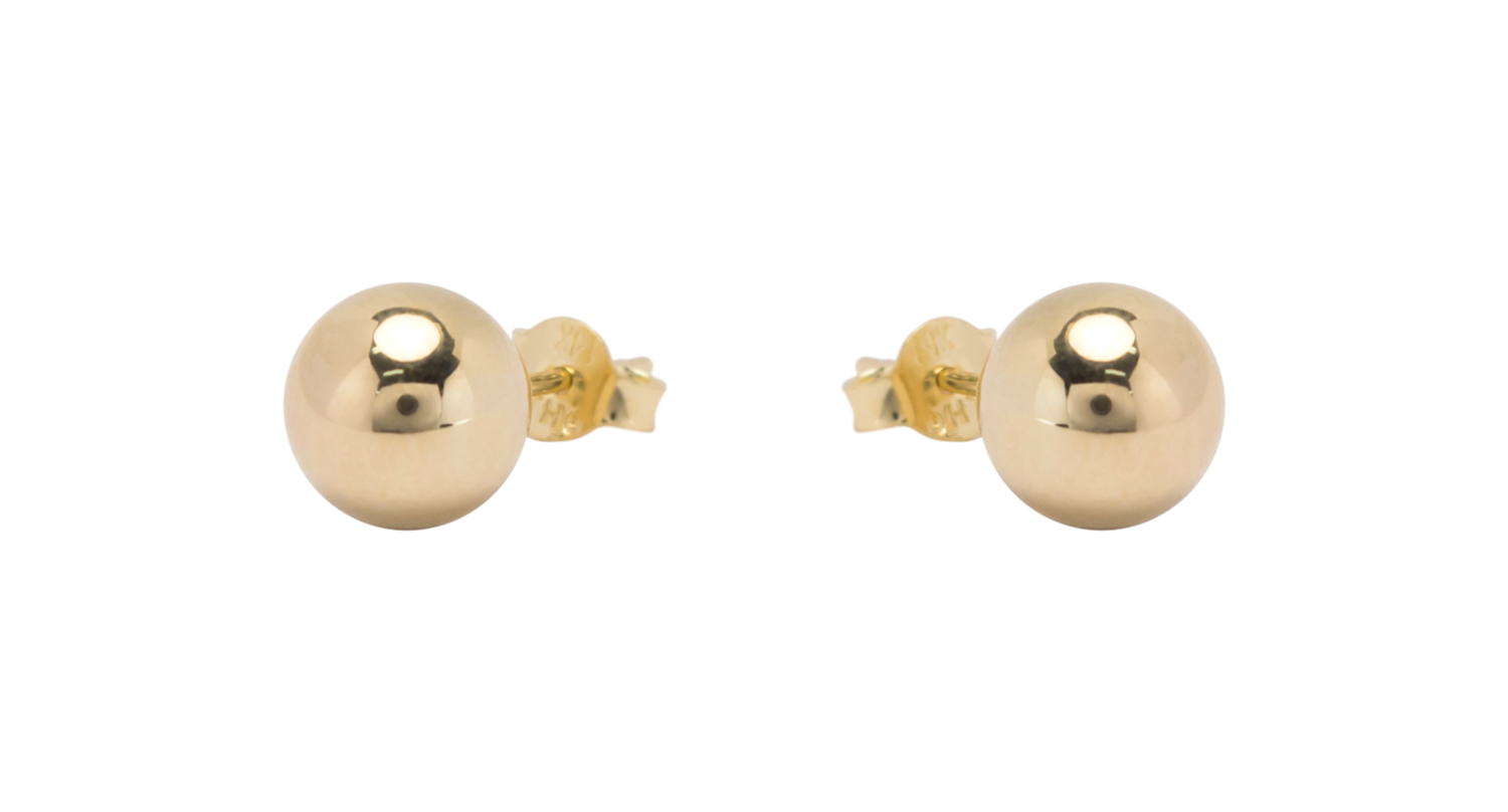 14kt Yellow Gold 5mm Studs