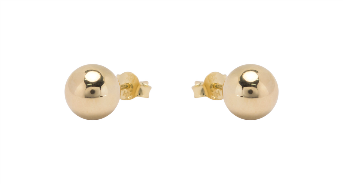 14kt Yellow Gold 5mm Studs