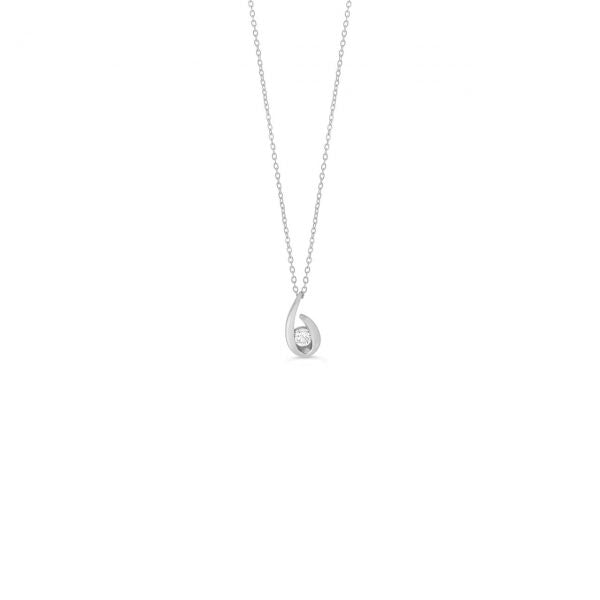 10kt White Gold Diamond Pendant