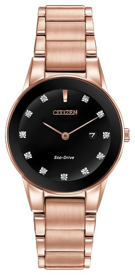 Ladies Rose with Diamonds Citizen Eco-Drive