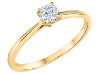 14kt yellow gold .25cttw Canadian diamond ring