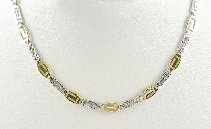 10kt Yellow & white gold necklace
