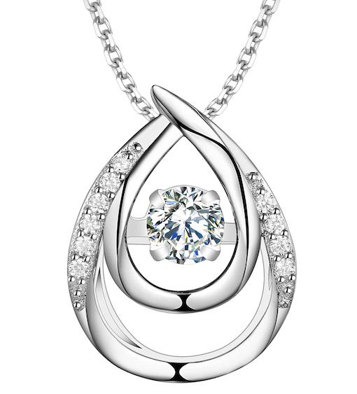 Silver & Cubic Pulse Pendant