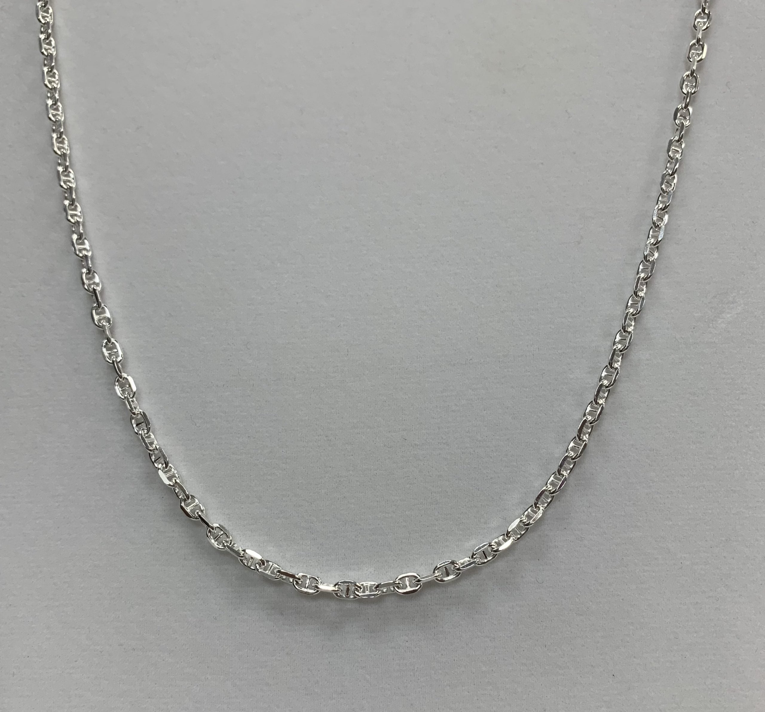 Sterling Silver Twisted Gucci Link Chain 20"