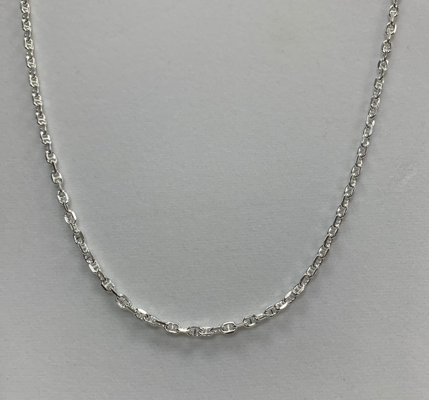 Sterling Silver Twisted Gucci Link Chain 20"