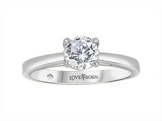 14kt white gold .70cttw lab grown diamond ring(also comes in 14kt yellow gold)