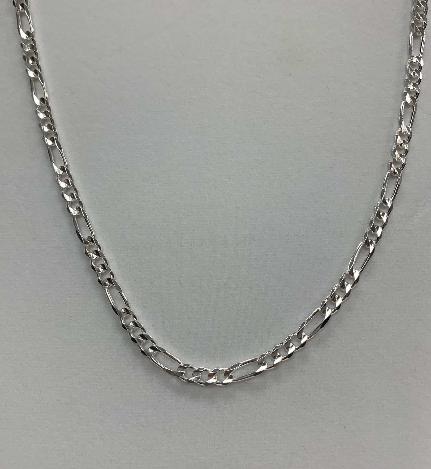 Sterling Silver Figarro Chain 20"