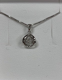 Sterling Silver Cubic Pulse Pendant