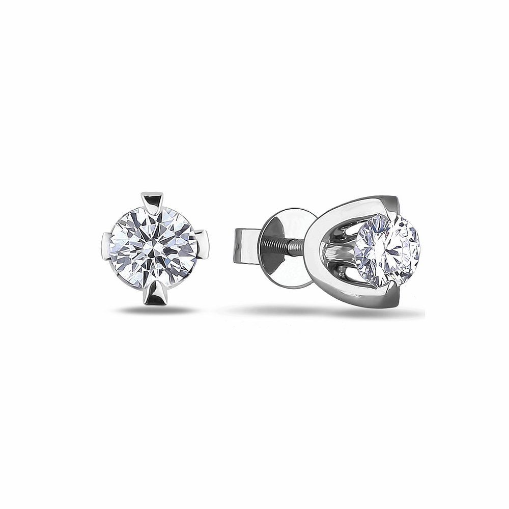 14kt White Gold .10cttw Canadian Diamond Studs