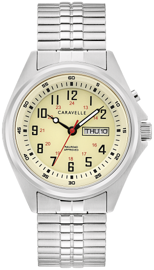 men's caravelle expansion  watch backlit
