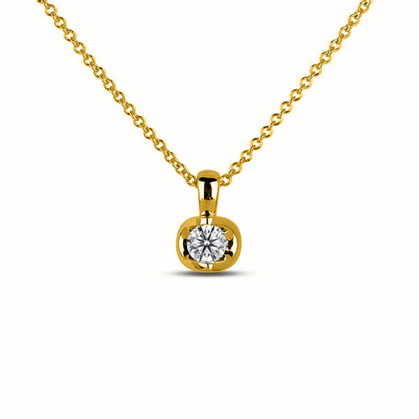 14kt Yellow Gold .25cttw Canadian Diamond Pendant