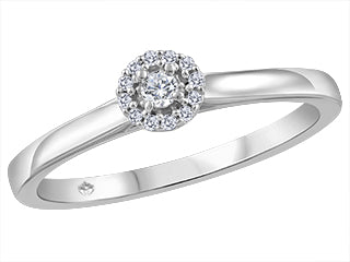 10kt White Gold Canadian Diamond Ring