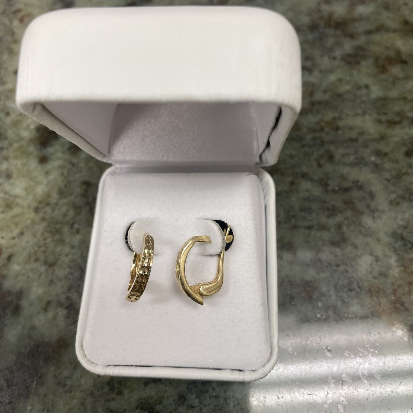 10kt yellow gold huggies