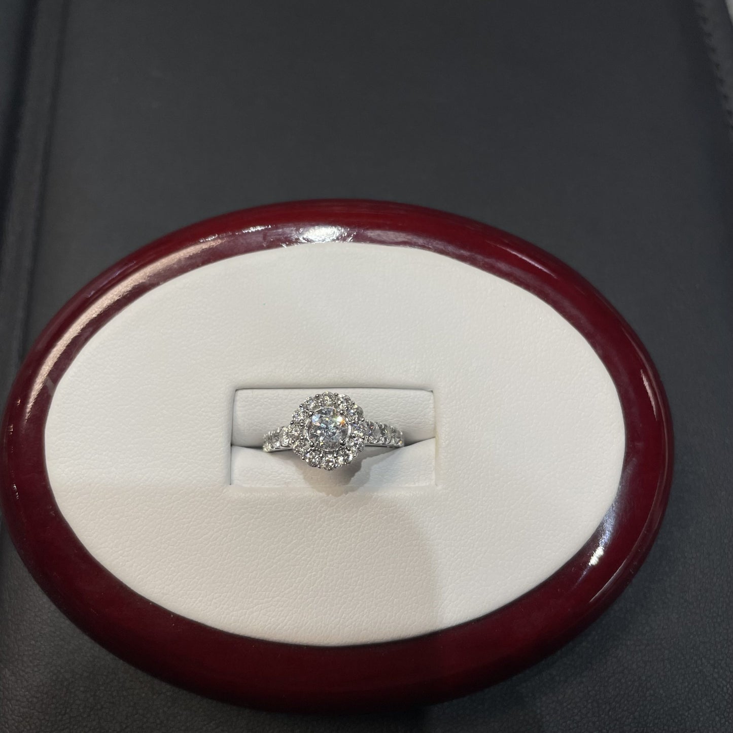 14kt white gold .60ct diamond engagement ring