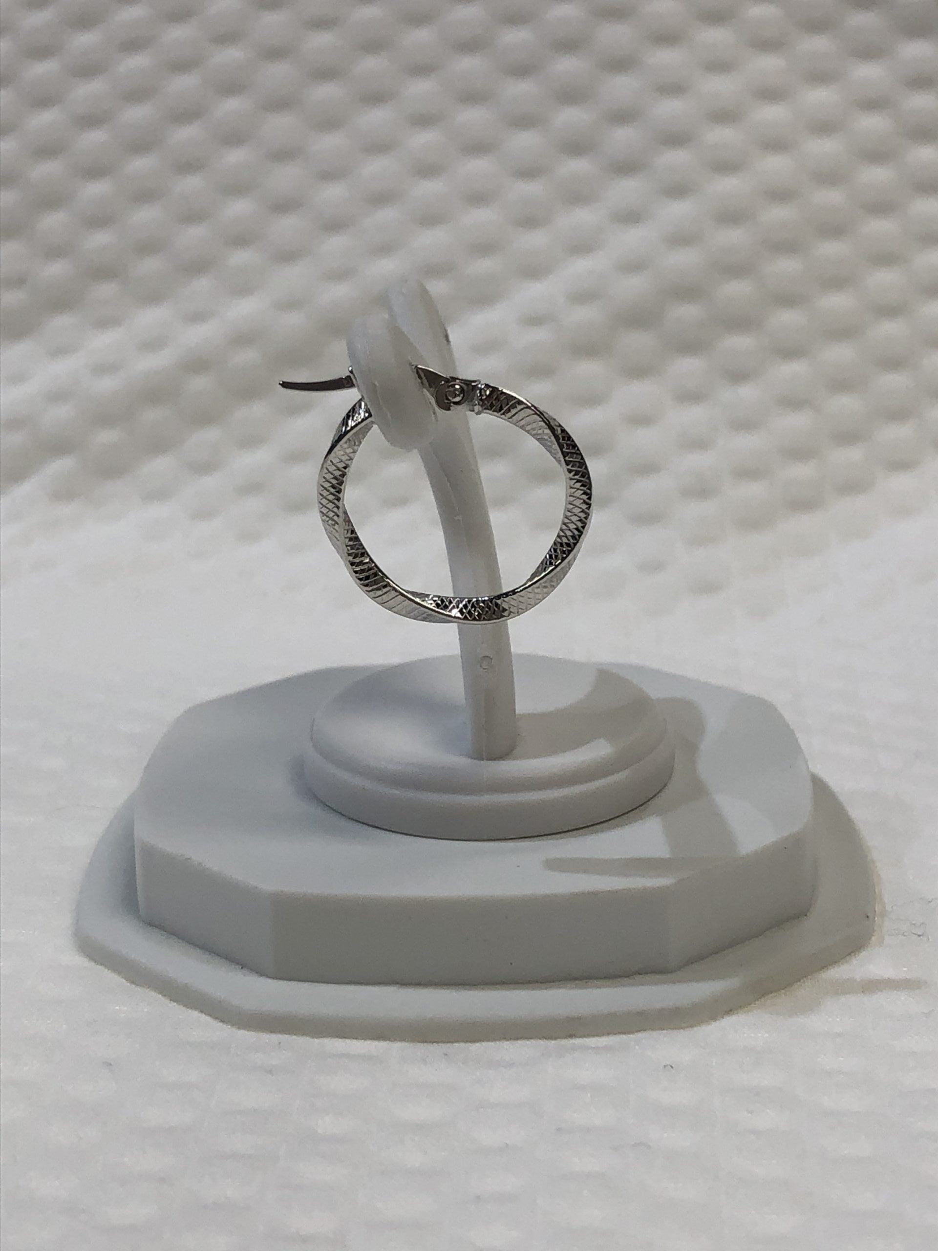 White Gold 10kt. Hoop Earrings