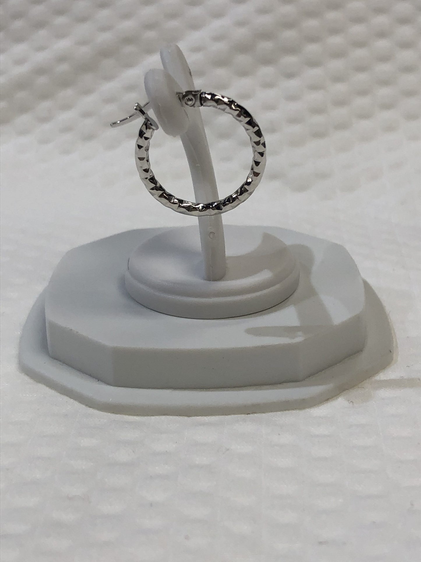 White Gold 10kt. Hoop Earrings