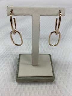 10kt yellow gold hoop studs