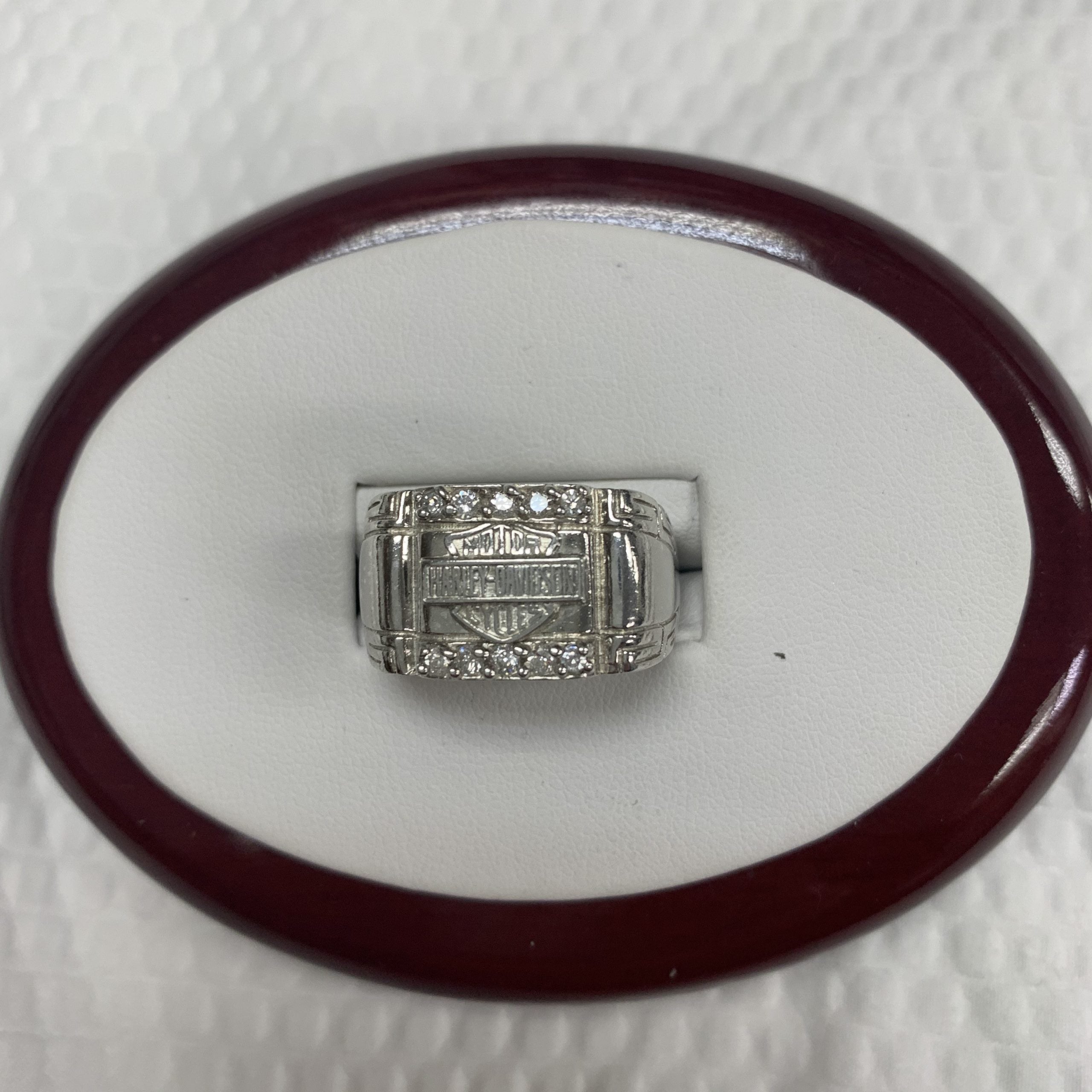 Sterling Silver Men's Harley Davidson Ring