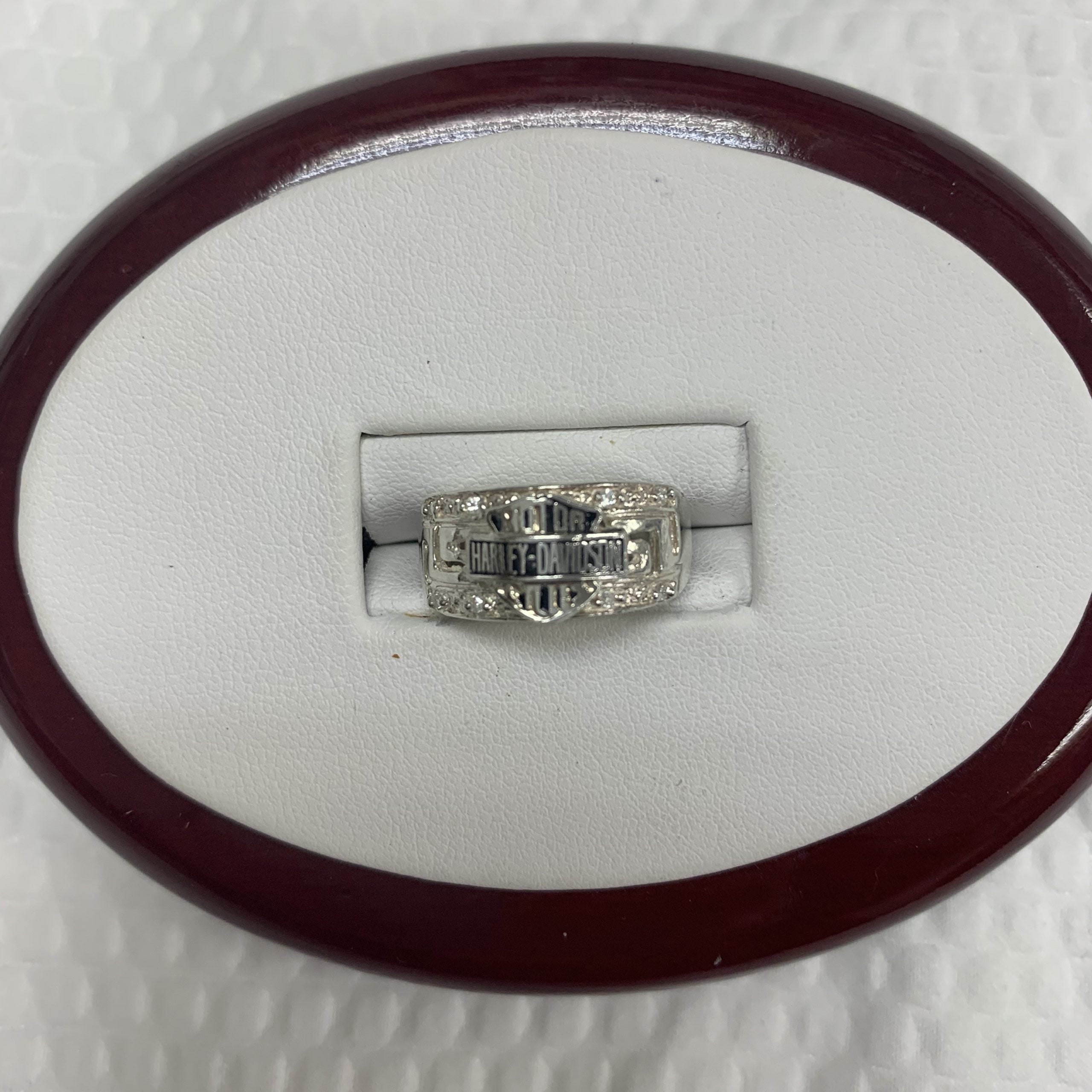 Silver&Cubic  Ladies Harley Davidson Ring
