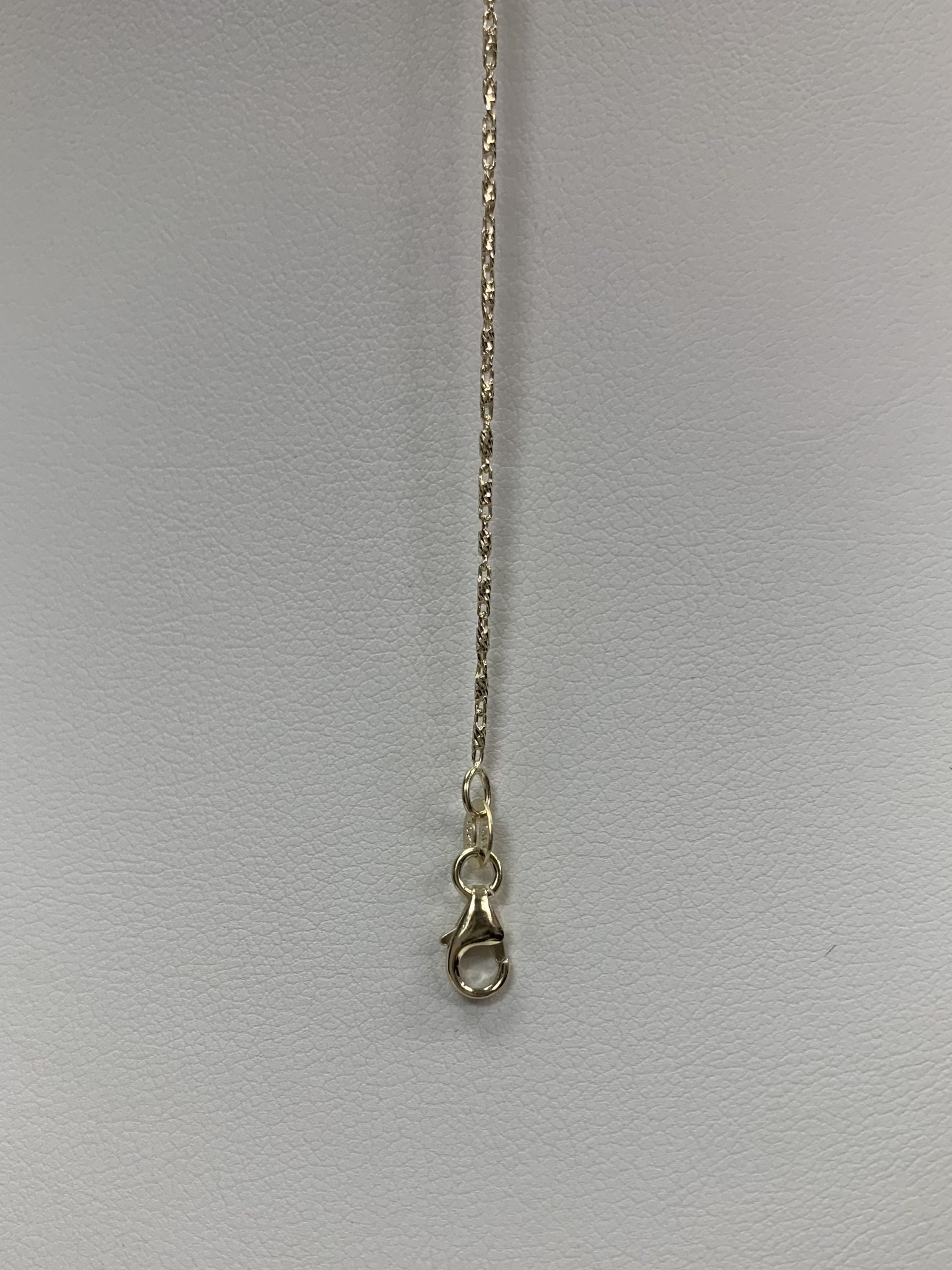 10kt Yellow Gold Diamond Cut Anklet