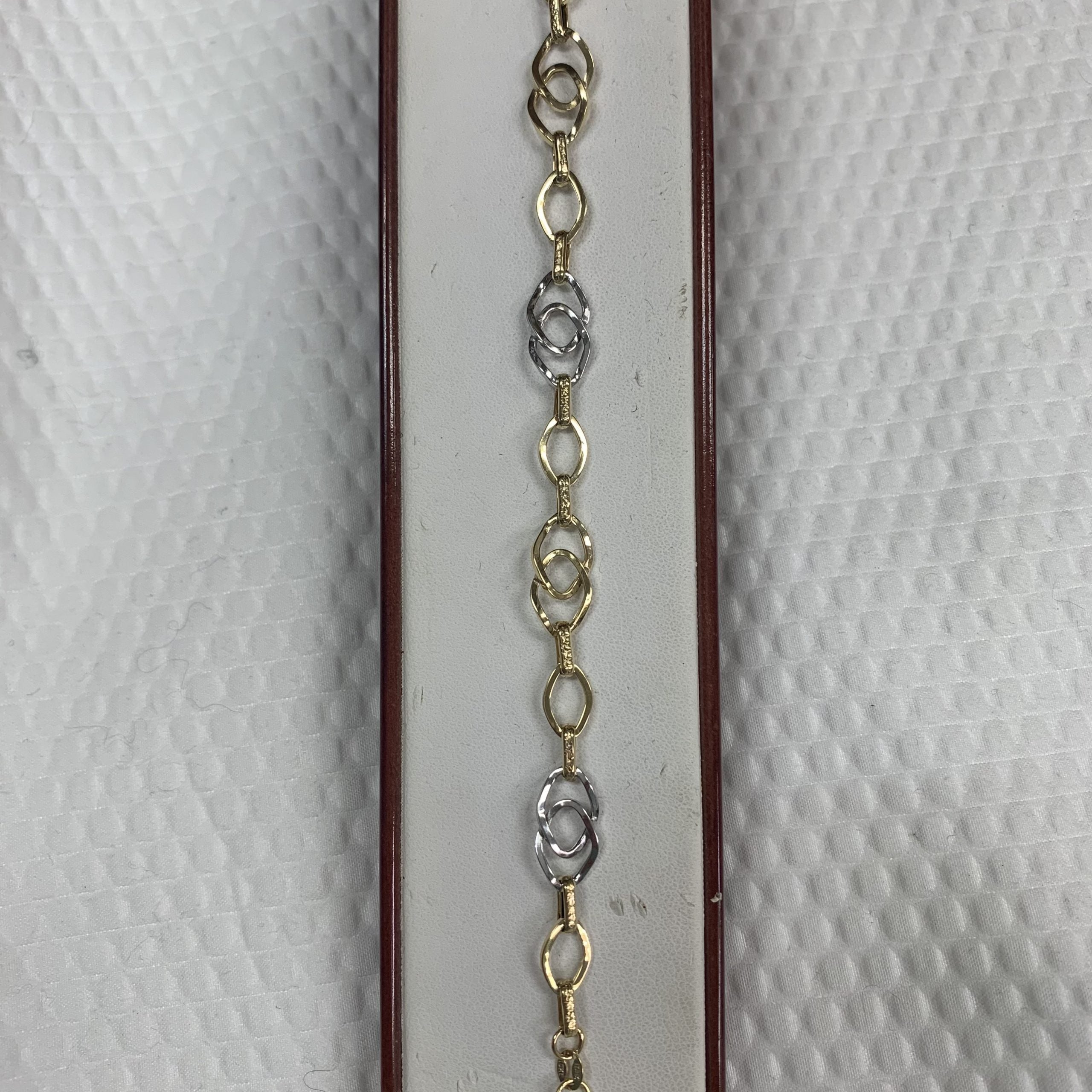 10kt Yellow & White Gold Bracelet