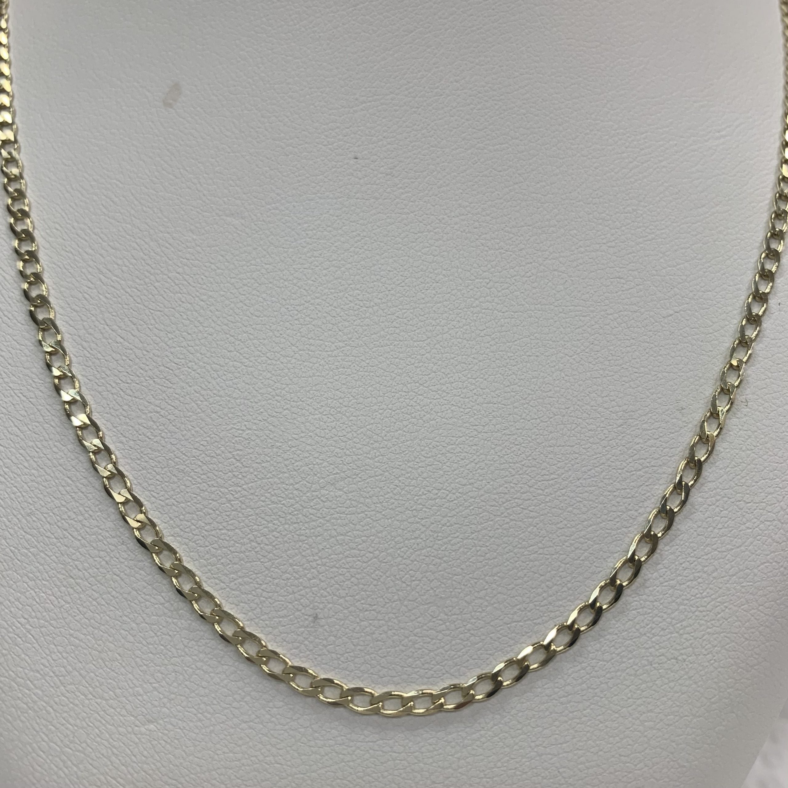 10kt Yellow Gold Small Curb Chain 18"