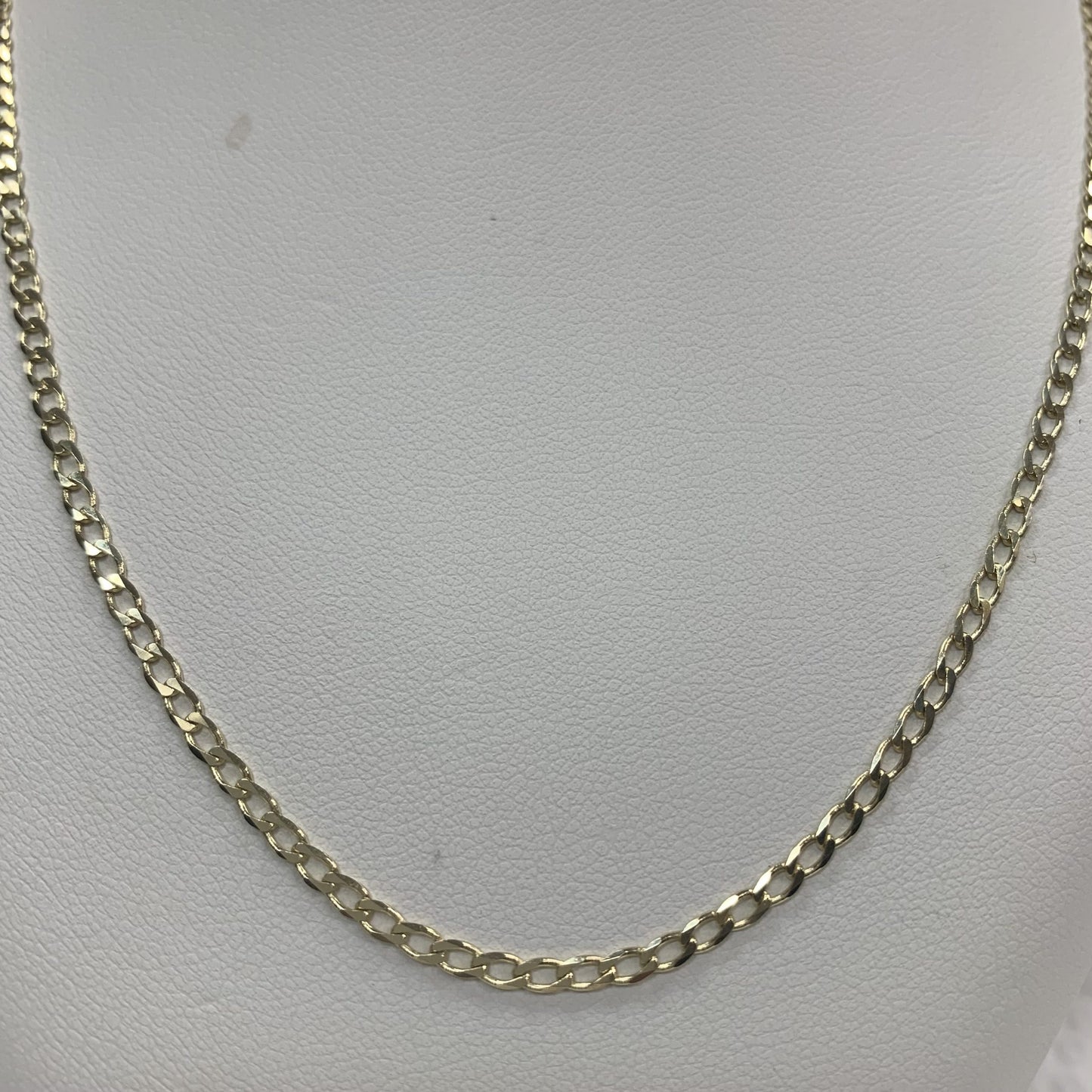 10kt Yellow Gold Small Curb Chain 18"