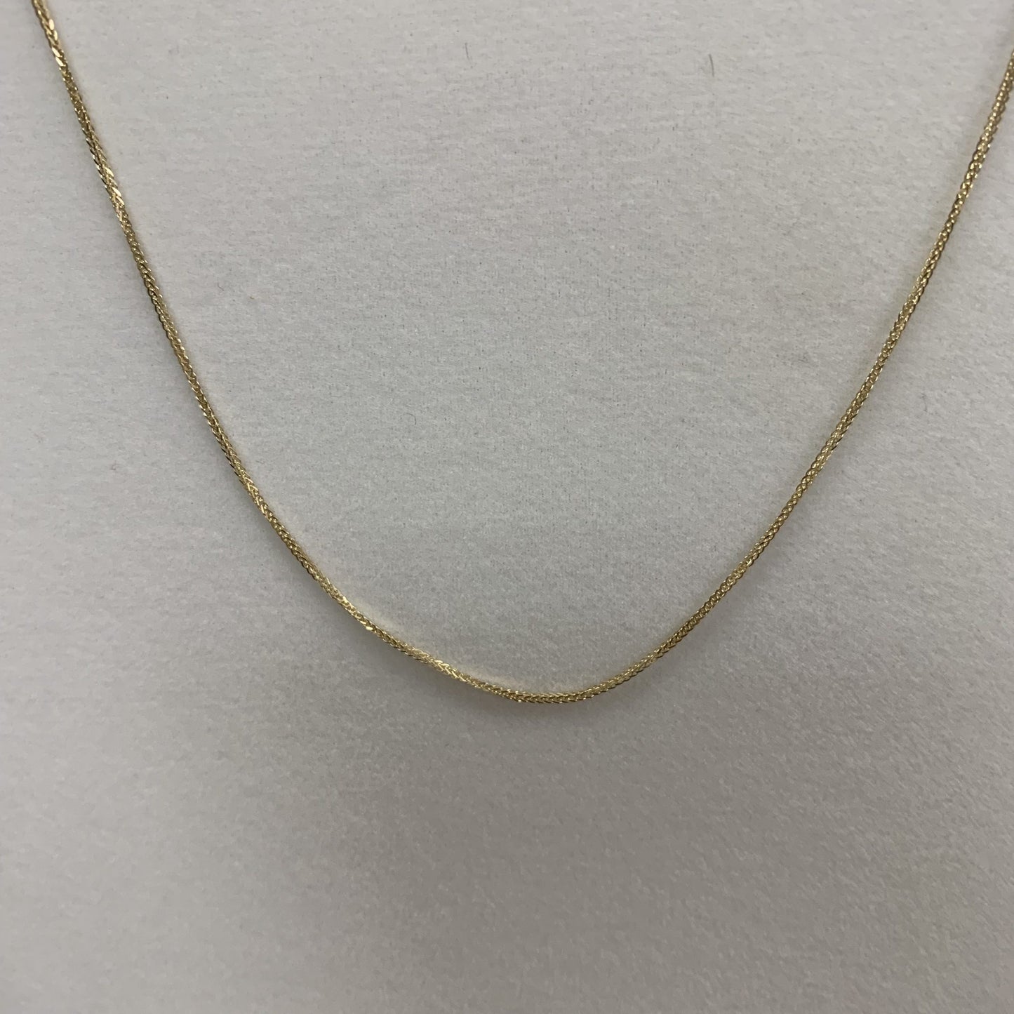 10kt Yellow Gold Wheat Chain 14"