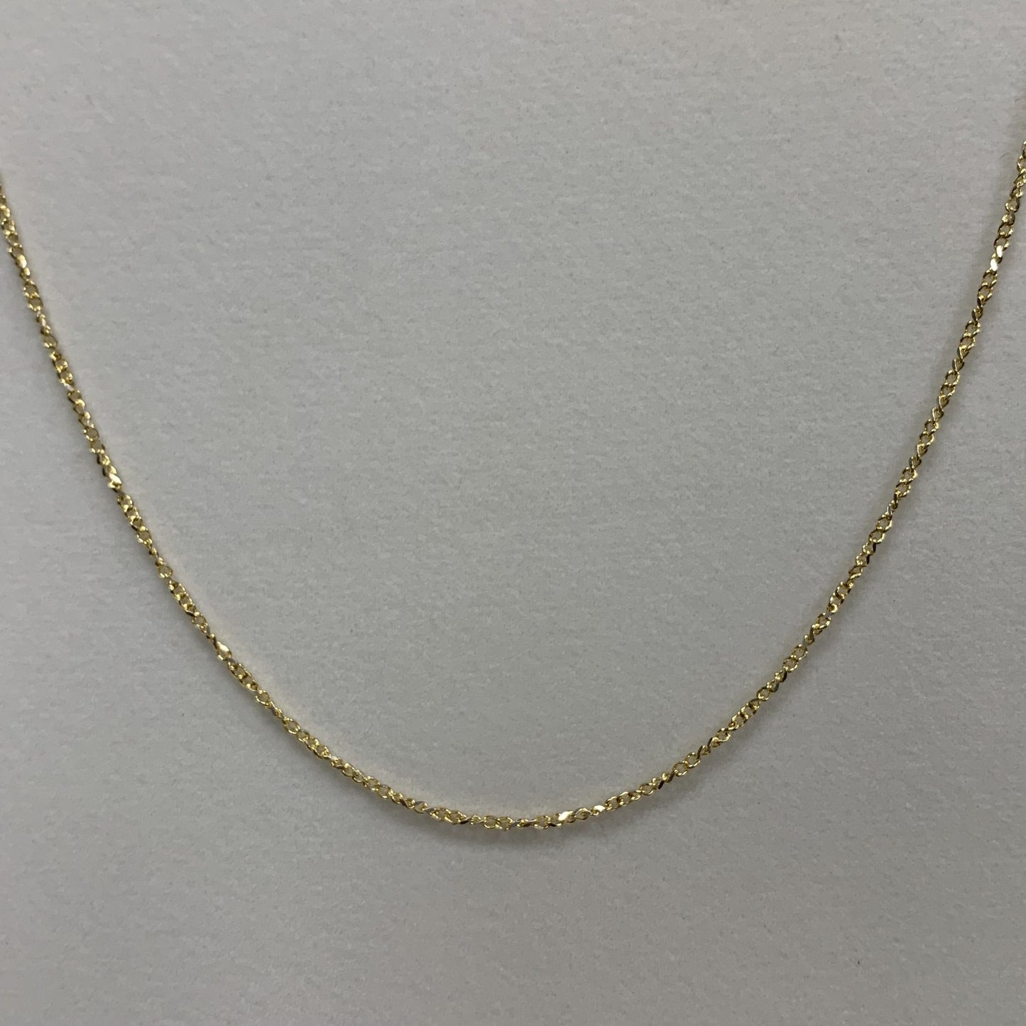 10kt Yellow Gold Twisted Curb Chain 20"