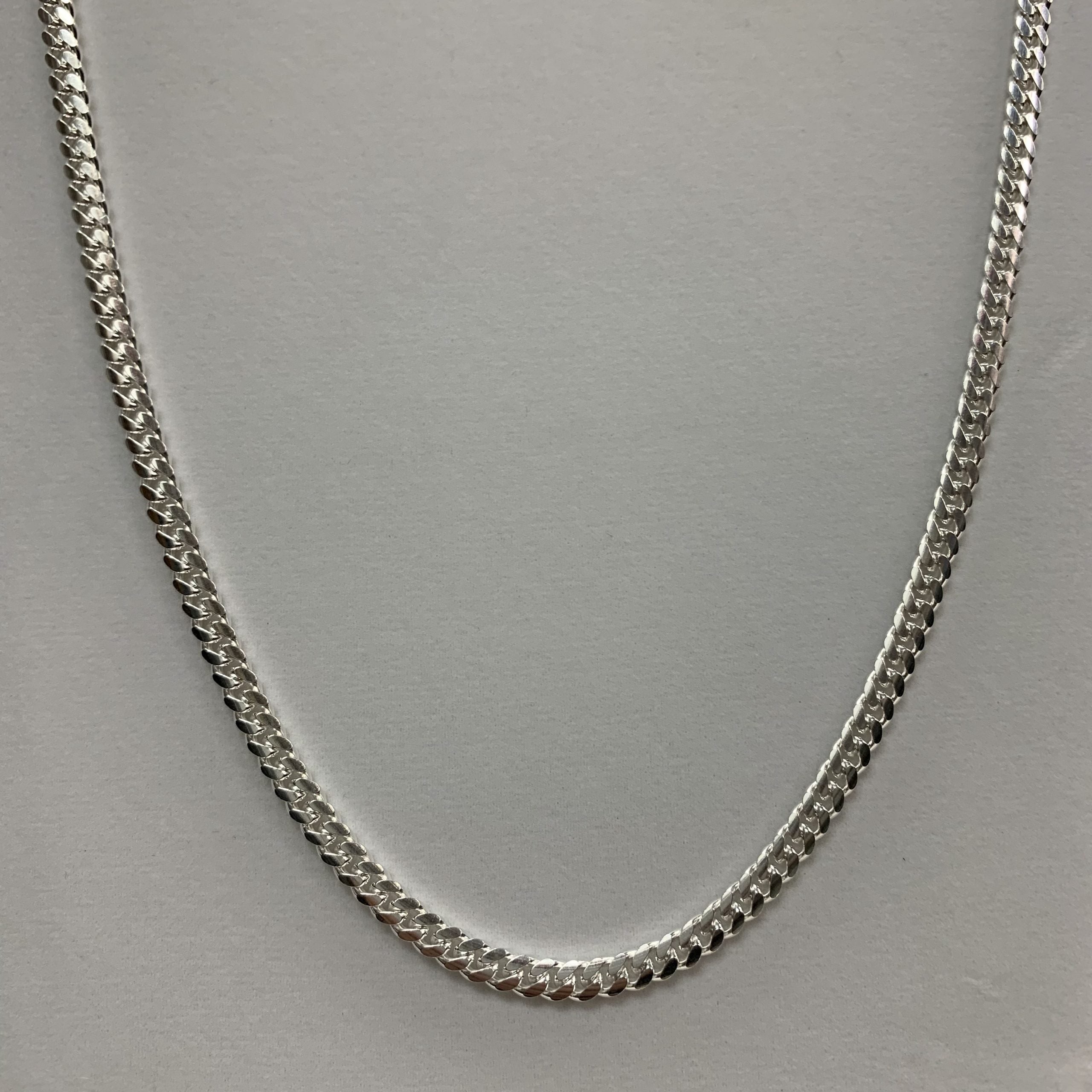 Sterling Silver Miami Cuban Chain 22"