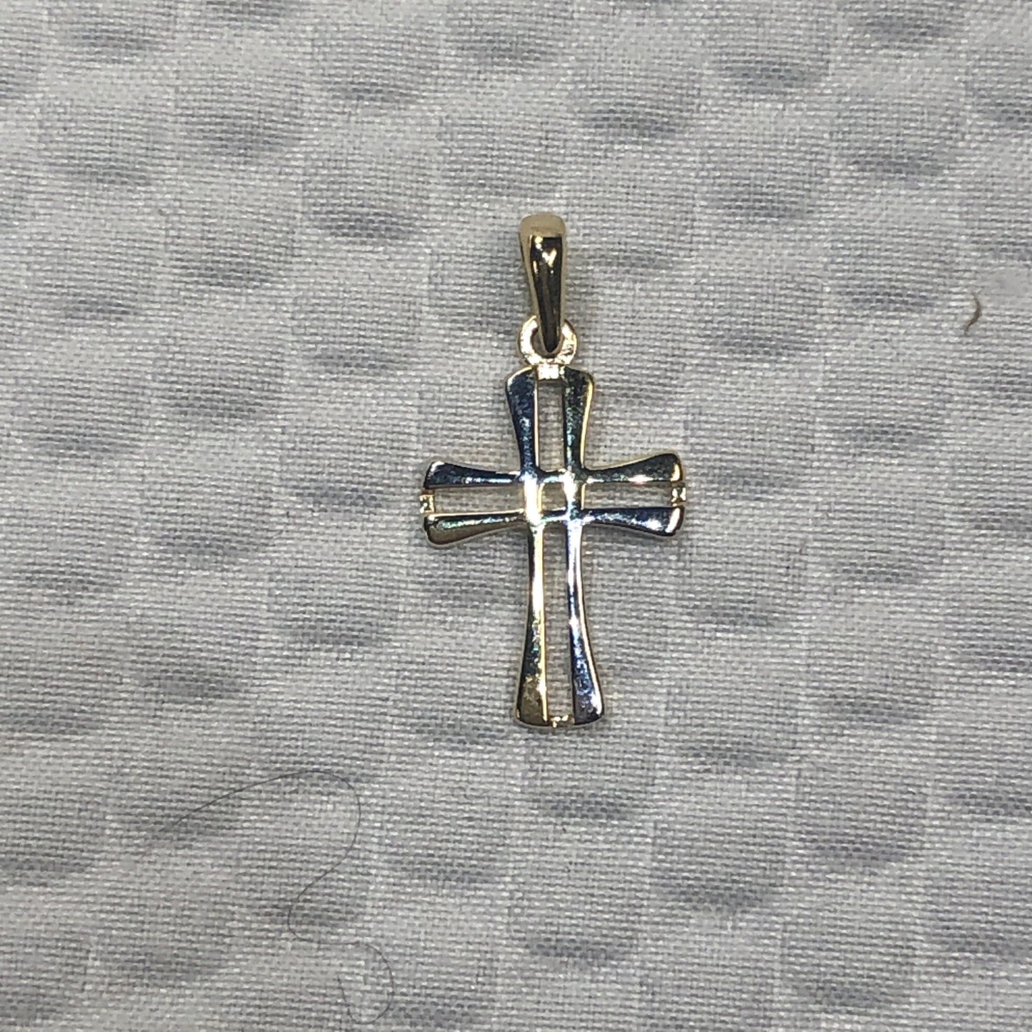 Cross- White & Yellow Gold 10kt. Pendant