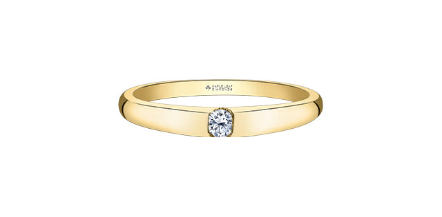 14kt yellow gold canadian diamond ring .08ct