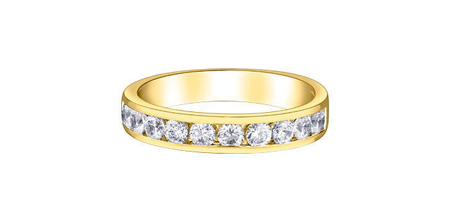 14kt yellow gold 1.00cttw diamond anniversary/wedding band