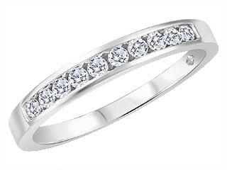 10kt white gold .10cttw diamond anniversary/wedding band