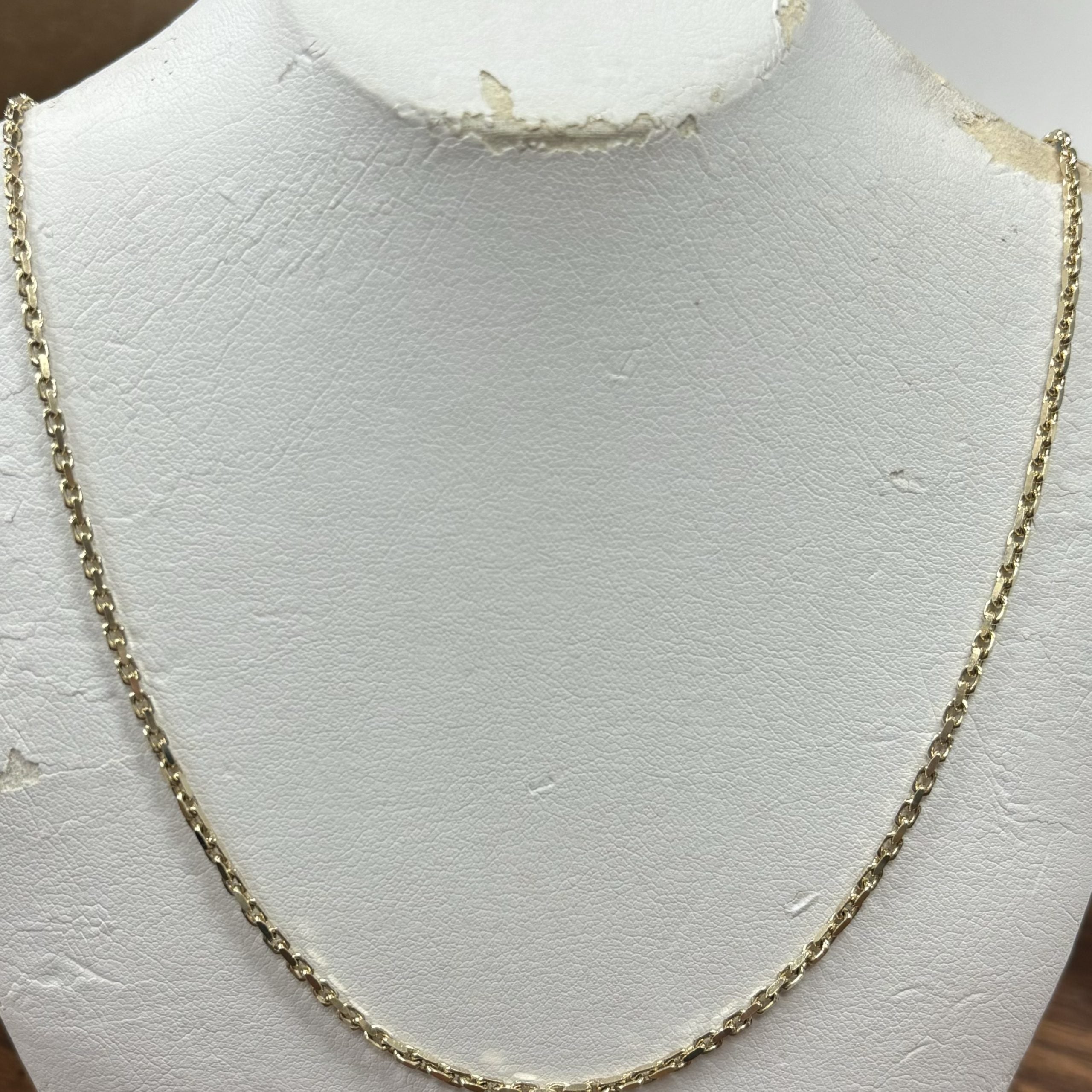 10kt yellow gold 22" franco chain