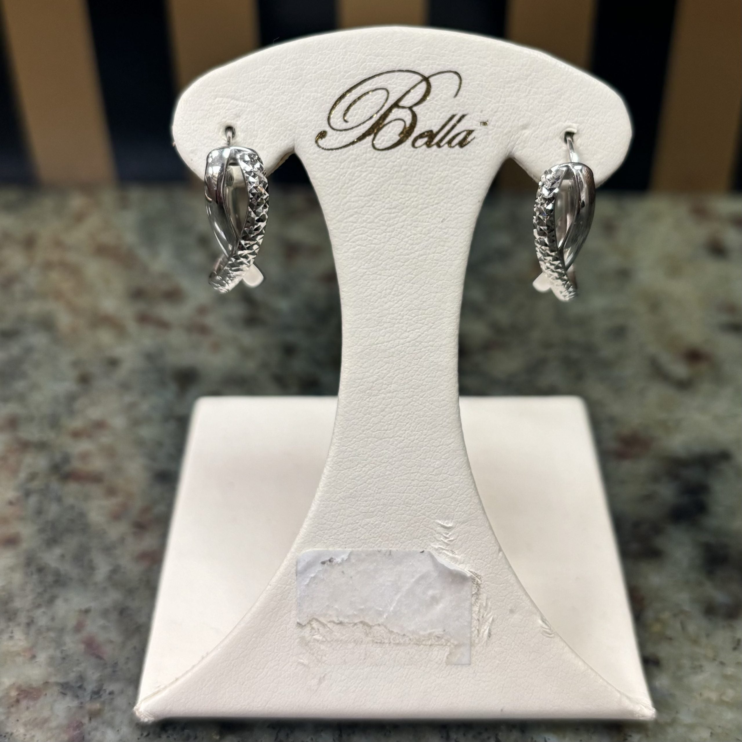 10kt white gold earrings